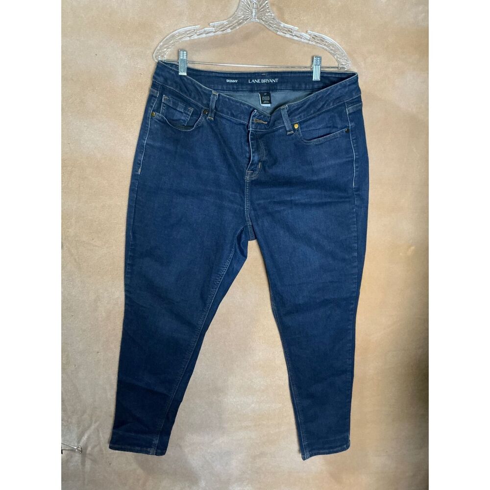 Lane Bryant Womens Skinny‎ Jeans Dark Wash Denim Size 16P